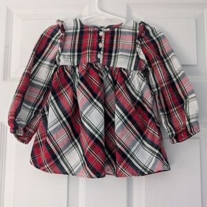 CAT & JACK girl's multicolor striped blouse size 2t